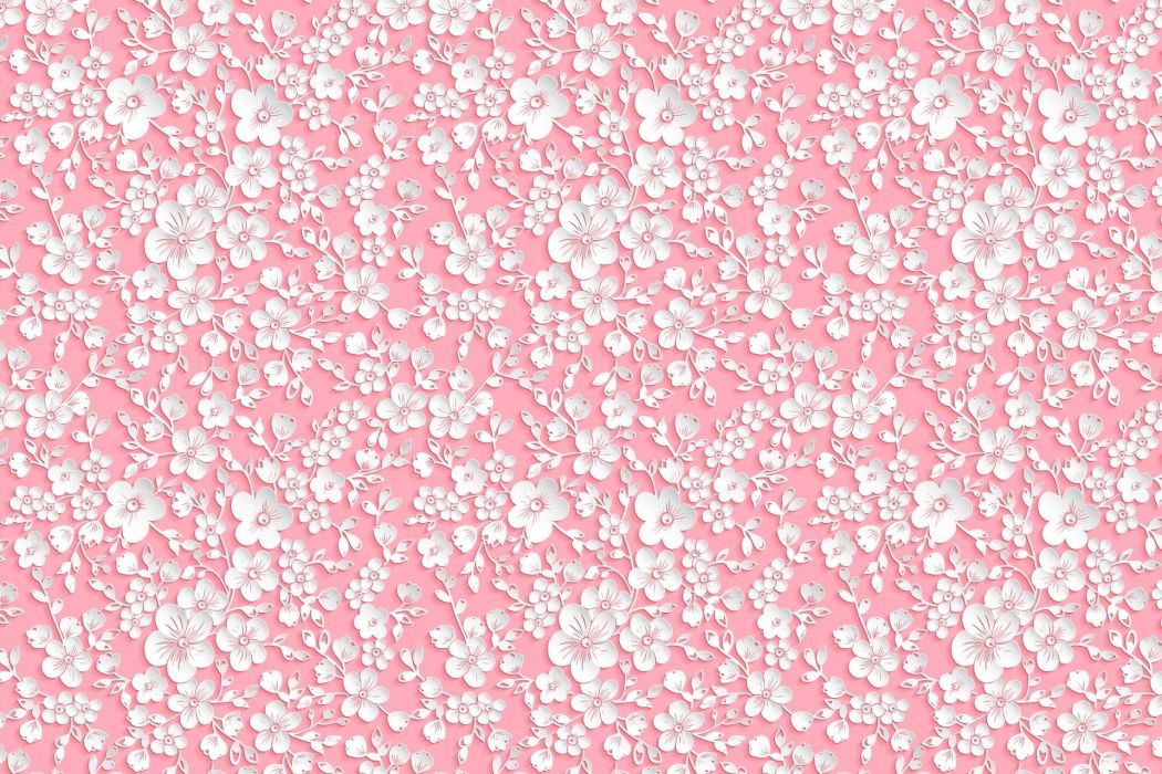Texture Pink White Flowers Wallpaper - Flower Texture By Pink , HD Wallpaper & Backgrounds