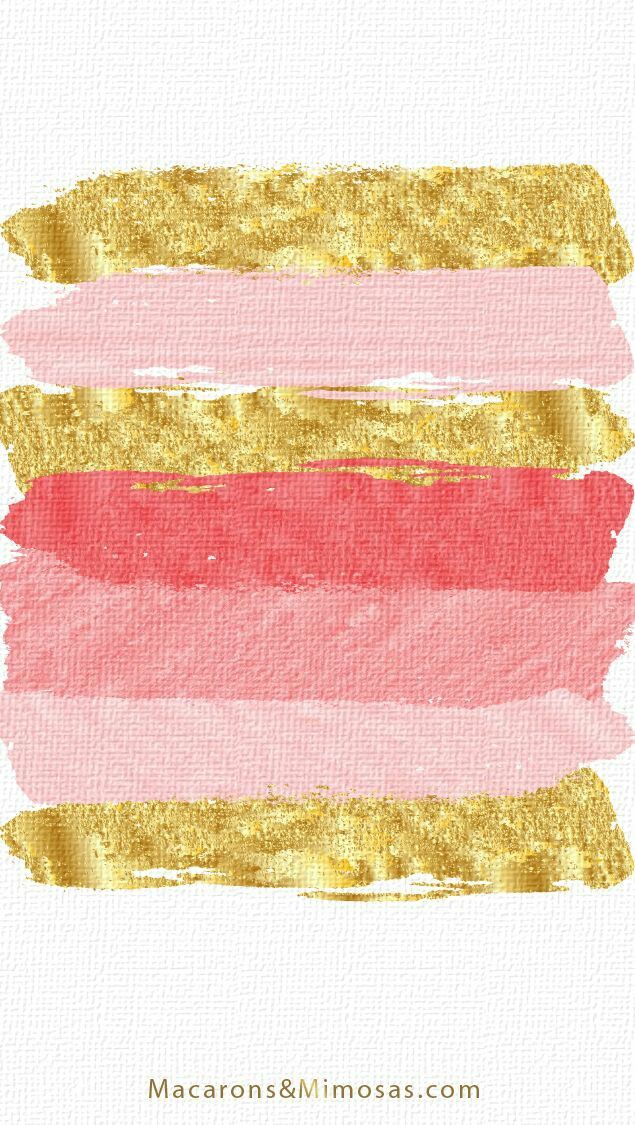 Pink, Yellow, Textile, Pattern, Iphone Wallpaper - Pink And Gold Paint Background , HD Wallpaper & Backgrounds