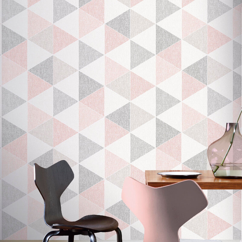 Arthouse Vip Scandi Triangle Pink/grey Wallpaper - Scandi Triangle Wallpaper Pink , HD Wallpaper & Backgrounds