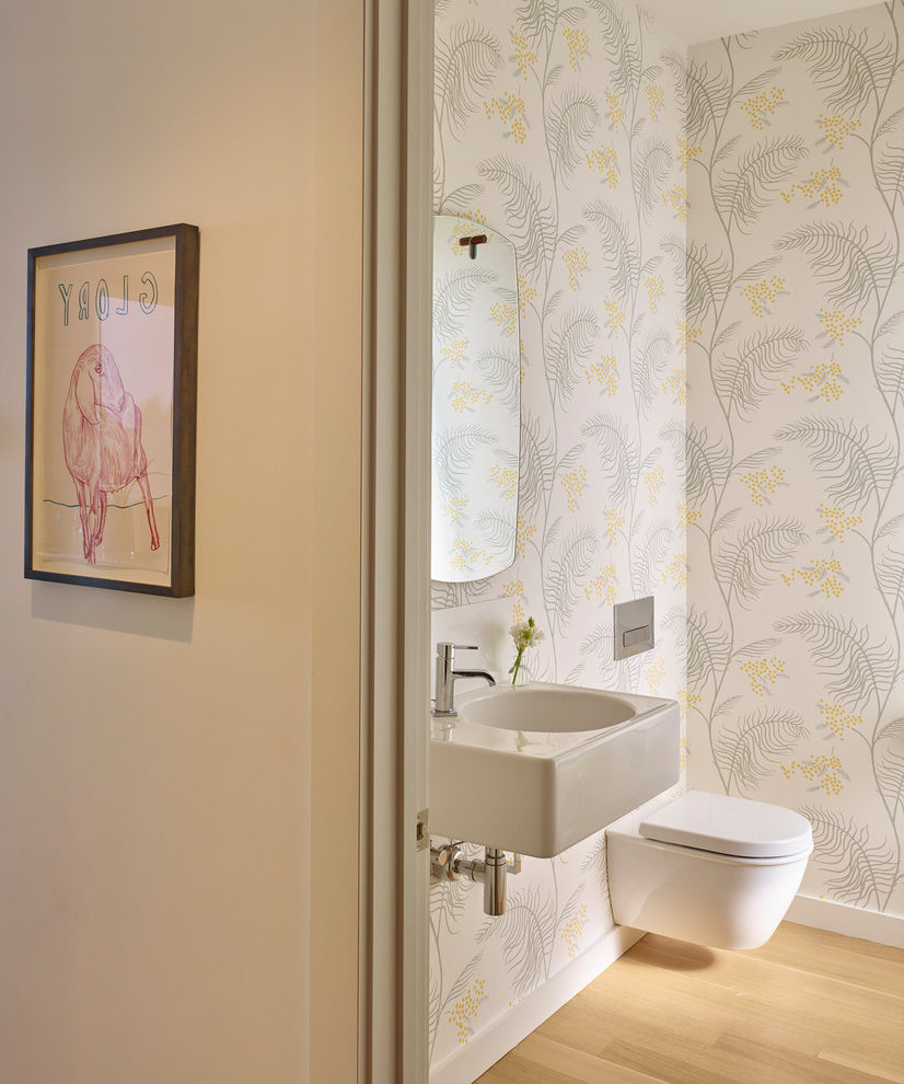 Contemporary Bathroom Wallpaper - Bathroom , HD Wallpaper & Backgrounds