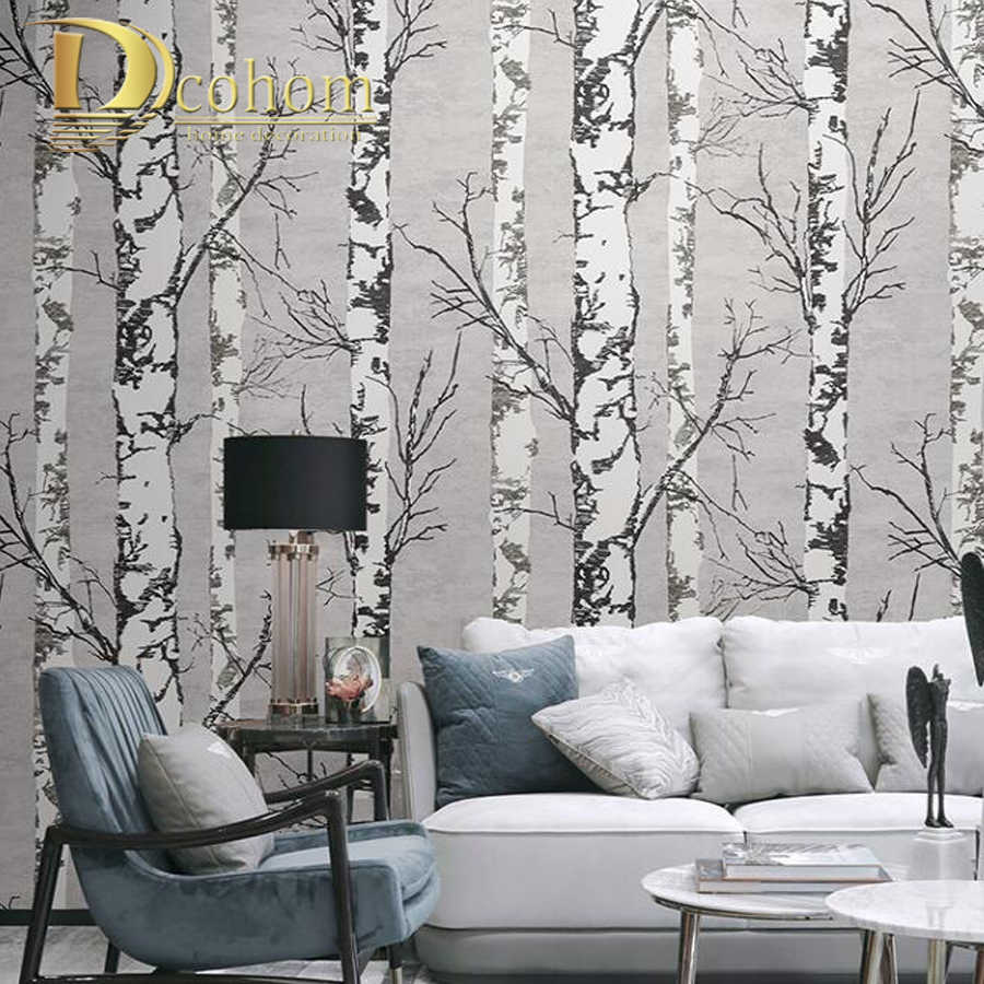 Birch Tree Living Room , HD Wallpaper & Backgrounds