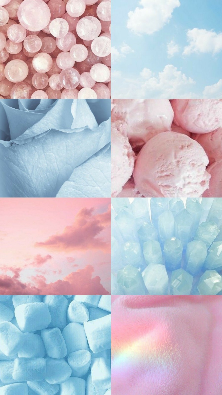 @screams 4 Memes Requested A Pastel Blue And Pink Aesthetic - Pink And Blue Aesthetic , HD Wallpaper & Backgrounds