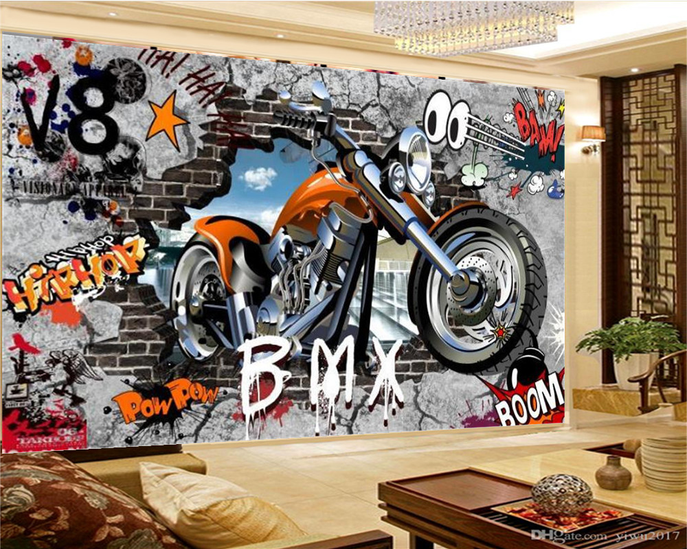 Graffiti Motorcycle , HD Wallpaper & Backgrounds