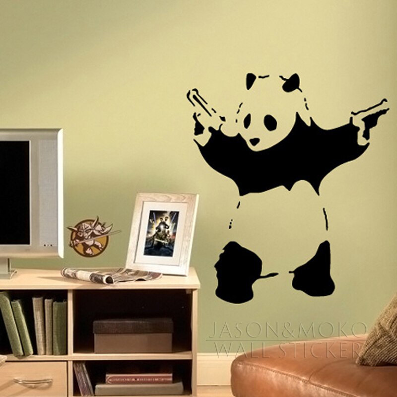 Banksy Panda With Guns , HD Wallpaper & Backgrounds