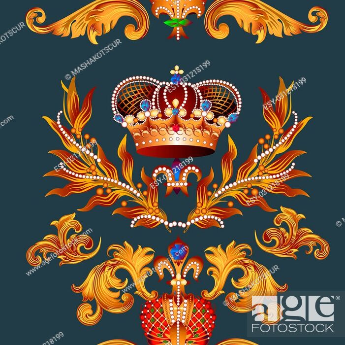 Seamless Wallpaper Pattern With Fleur De Lis And Crowns - Fleur De Lis , HD Wallpaper & Backgrounds