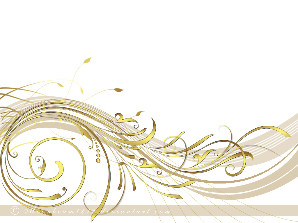 White Gold Wallpaper White Gold By Moonbeam1212 - Gold White Wallpaper With Design , HD Wallpaper & Backgrounds