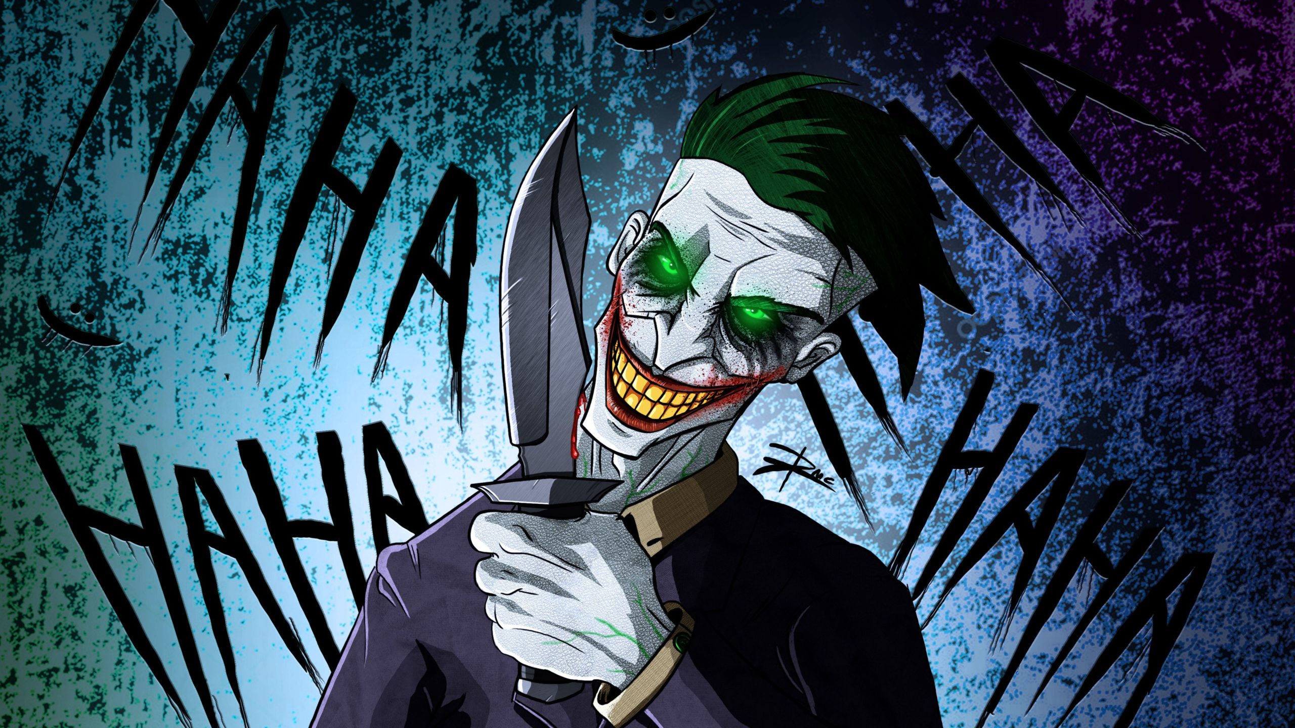 Crazy Joker Art 4k Supervillain Wallpapers Hd - Joker Wallpaper 4k , HD Wallpaper & Backgrounds