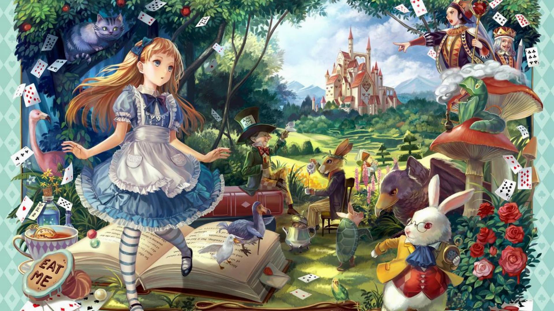 Wiki Full Hd Alice In Wonderland Wallpaper 
 Data Src - Alice In Wonderland 4k , HD Wallpaper & Backgrounds