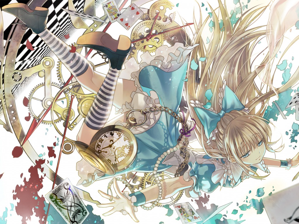 Anime Wallpaper Alice In Wonderland , HD Wallpaper & Backgrounds