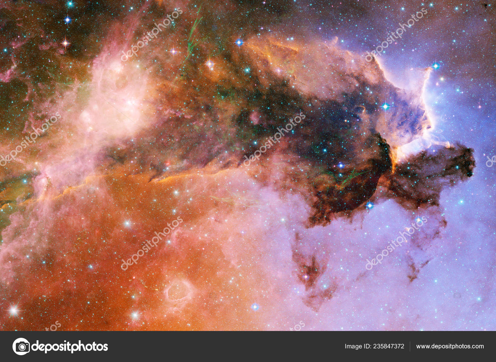Universe Filled Stars Nebula Galaxy Cosmic Art Science - Fondo De Pantalla Imagenes Galaxia , HD Wallpaper & Backgrounds