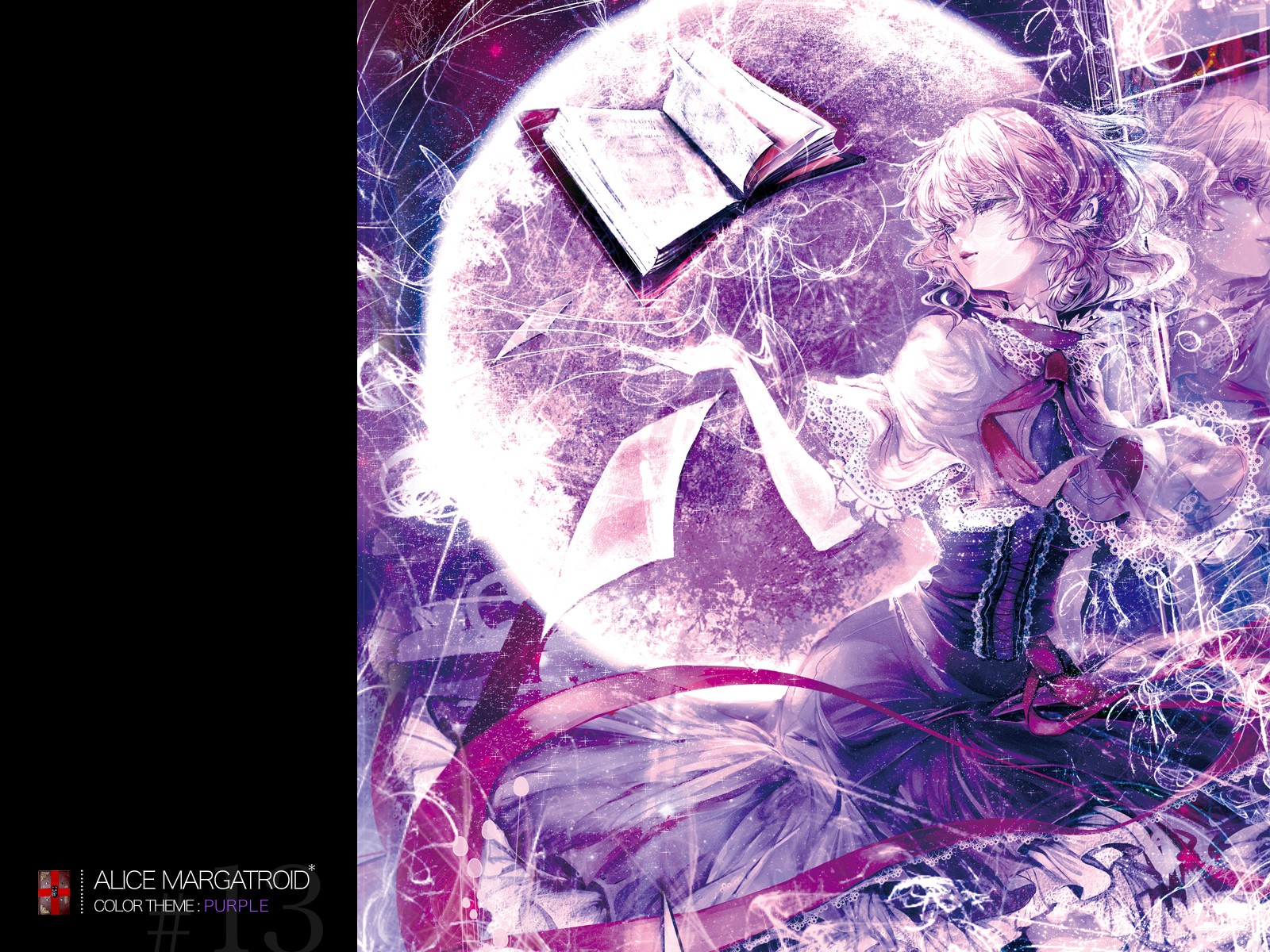 Alice Margatroid Magic Book Moon Touhou Project Wallpaper - Alice Margatroid , HD Wallpaper & Backgrounds
