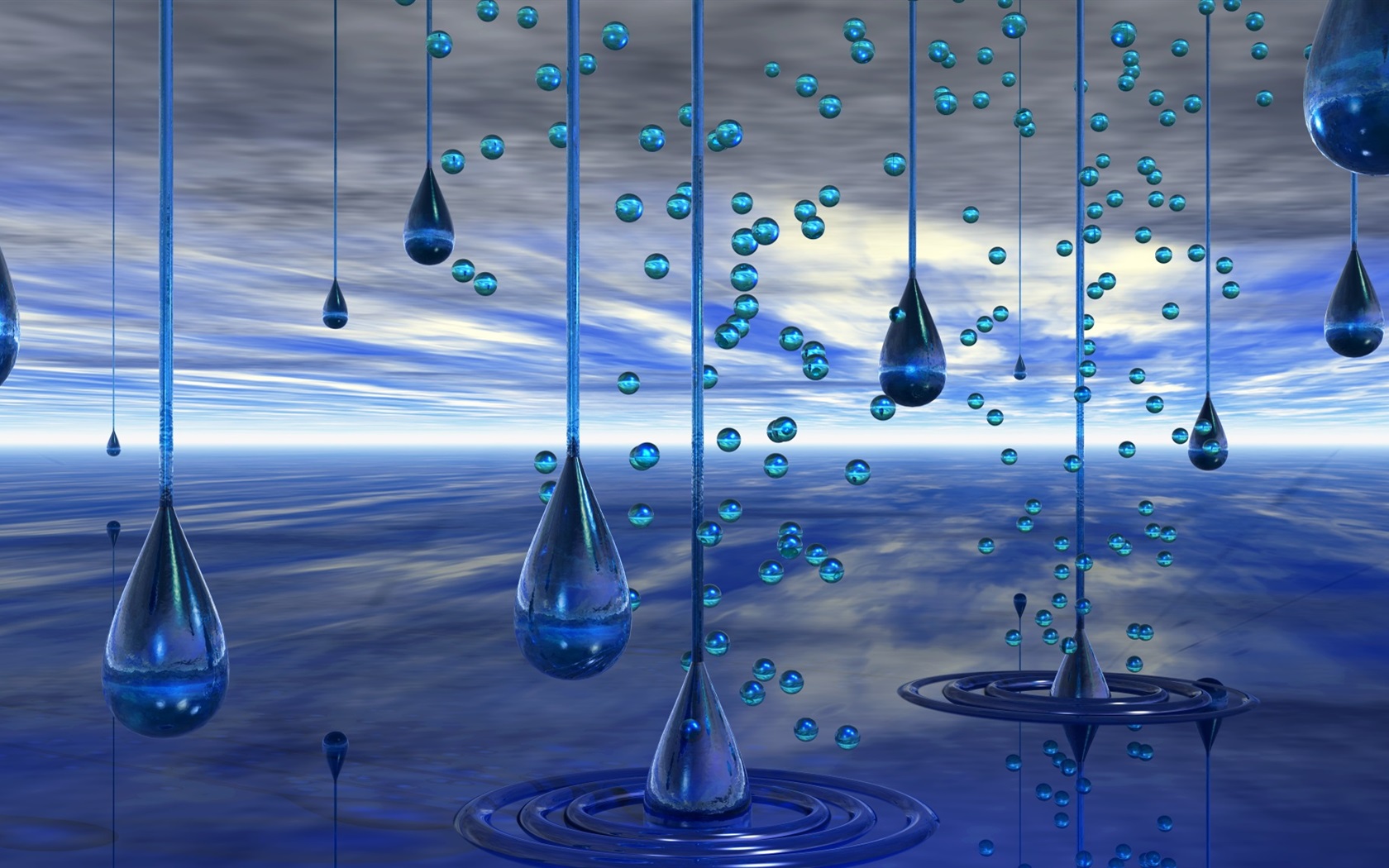 3d Water Wallpaper - Gotas De Agua En 3d , HD Wallpaper & Backgrounds