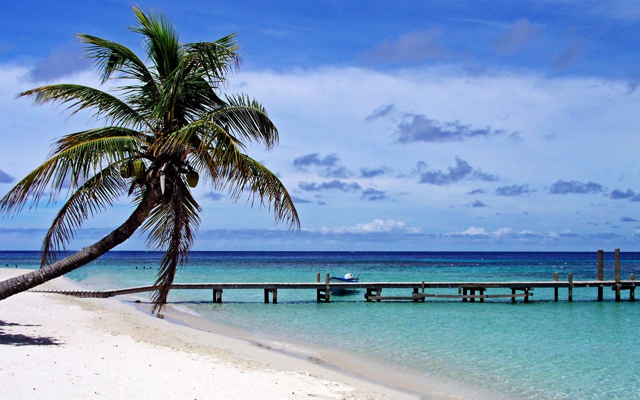 Playa De Roatan Isla De La Bahia Honduras Wallpaper - Imagenes De La Playa De Honduras , HD Wallpaper & Backgrounds