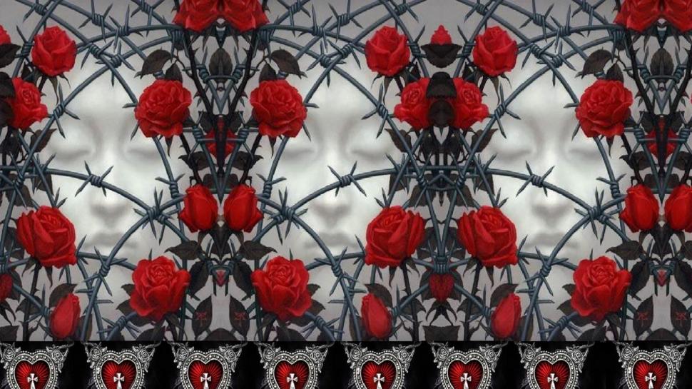 Rosas Y Espinas A M O R Wallpaper,roses Hd Wallpaper,love - Rosas Con Espinas , HD Wallpaper & Backgrounds