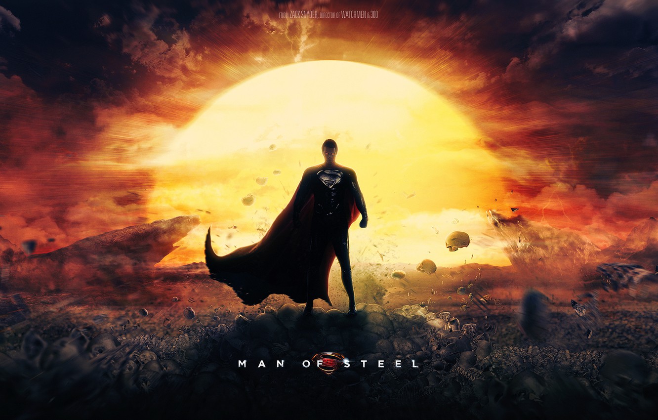 Photo Wallpaper Superman, Dc Comics, Clark Kent, Man - Man Of Steel Sun , HD Wallpaper & Backgrounds