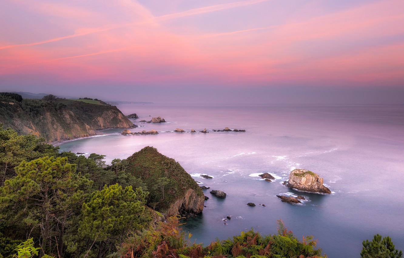 Photo Wallpaper Sea, Coast, Spain, Asturias, Beach - Sea , HD Wallpaper & Backgrounds