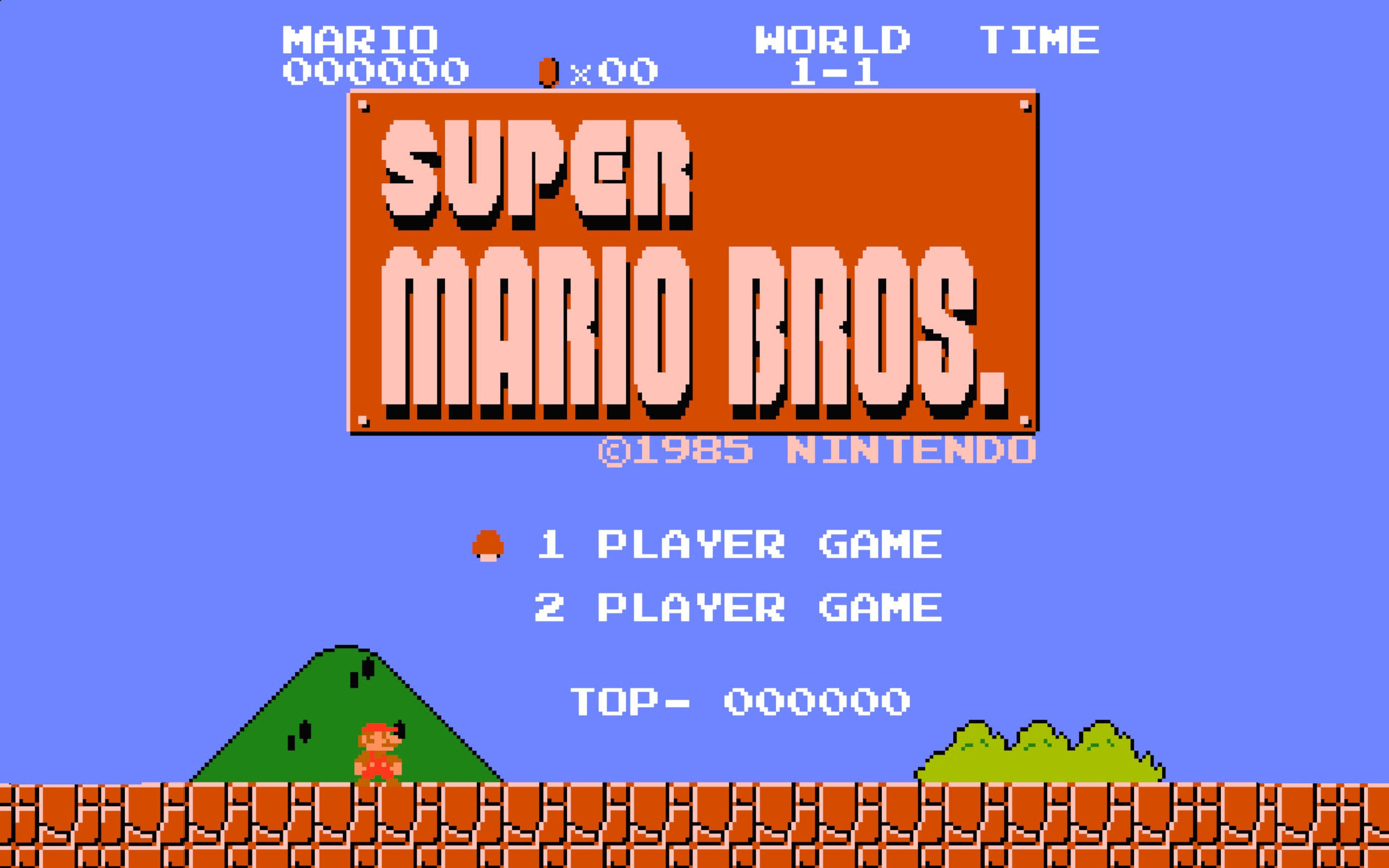 Super Mario Bros 8-bit Wallpaper - Mario Bros 8 Bits , HD Wallpaper & Backgrounds