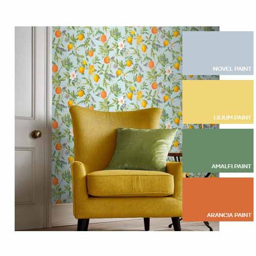 Amalfi Cielo Wallpaper, , Large - Graham And Green Cielo , HD Wallpaper & Backgrounds