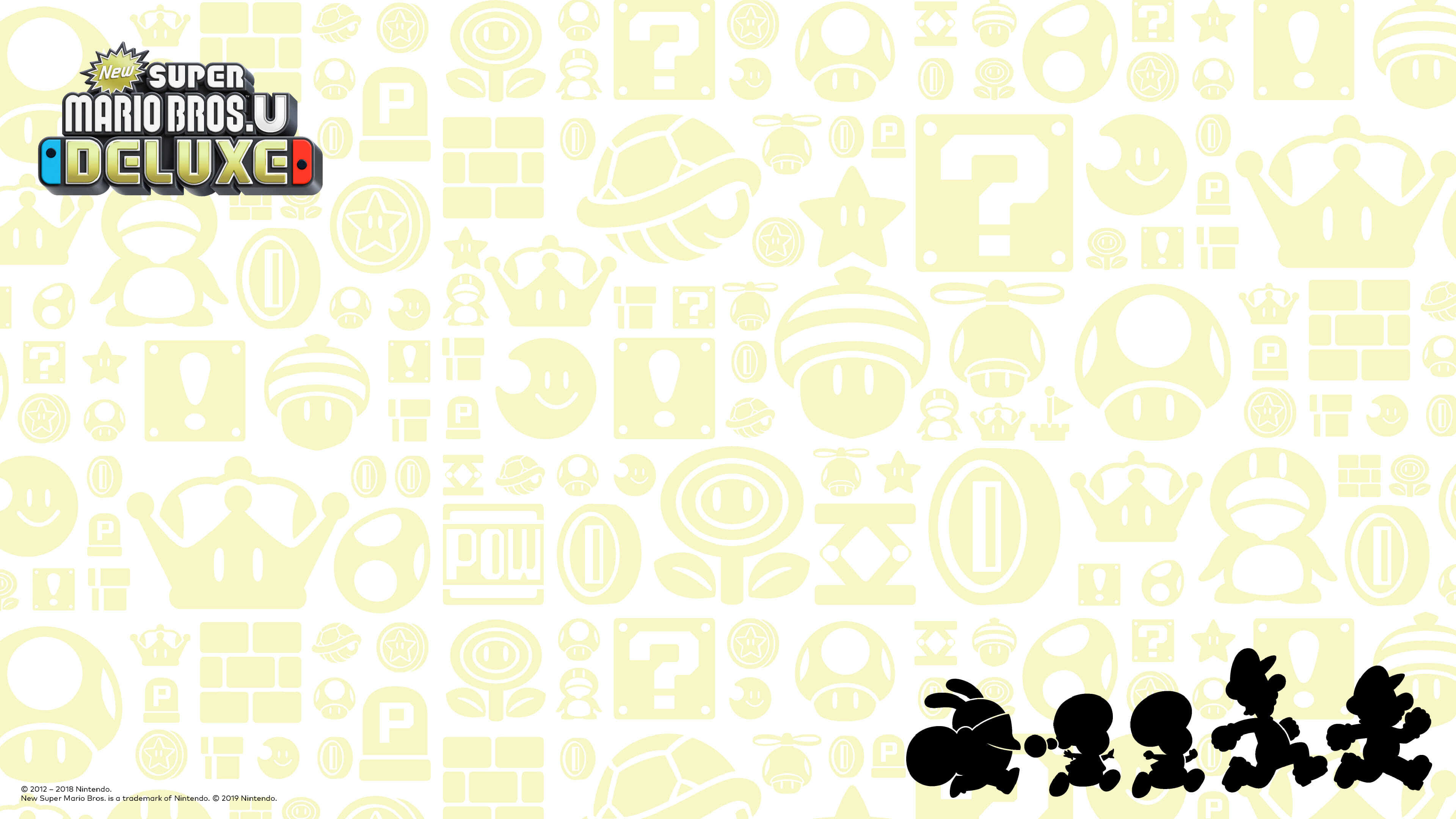 New Super Mario Bros U Deluxe Silhouette Uhd 4k Wallpaper - Japan Expo , HD Wallpaper & Backgrounds