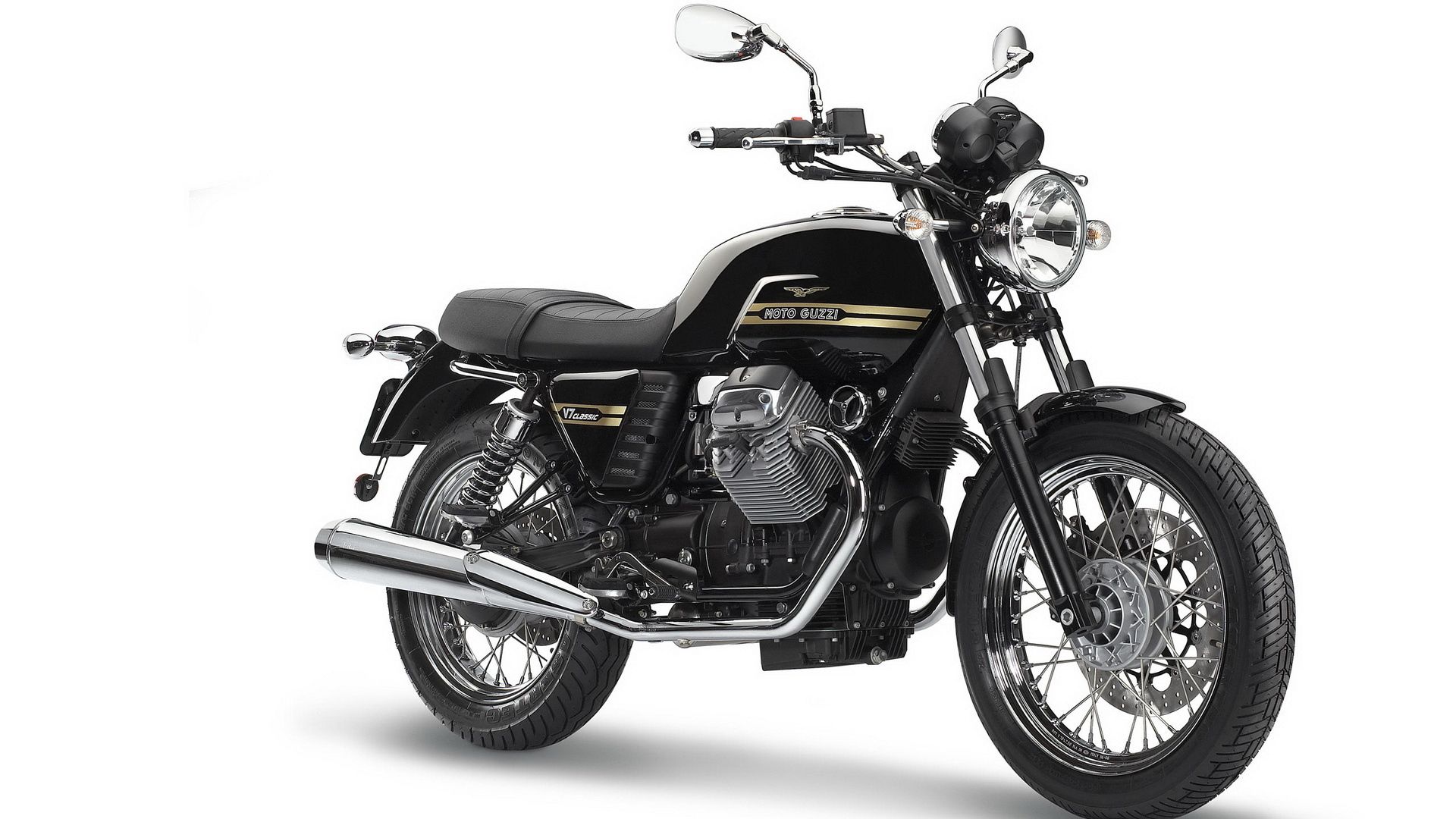Wallpaper Motorbike, Moto Guzzi, Black - Intruder 150 Price In India , HD Wallpaper & Backgrounds