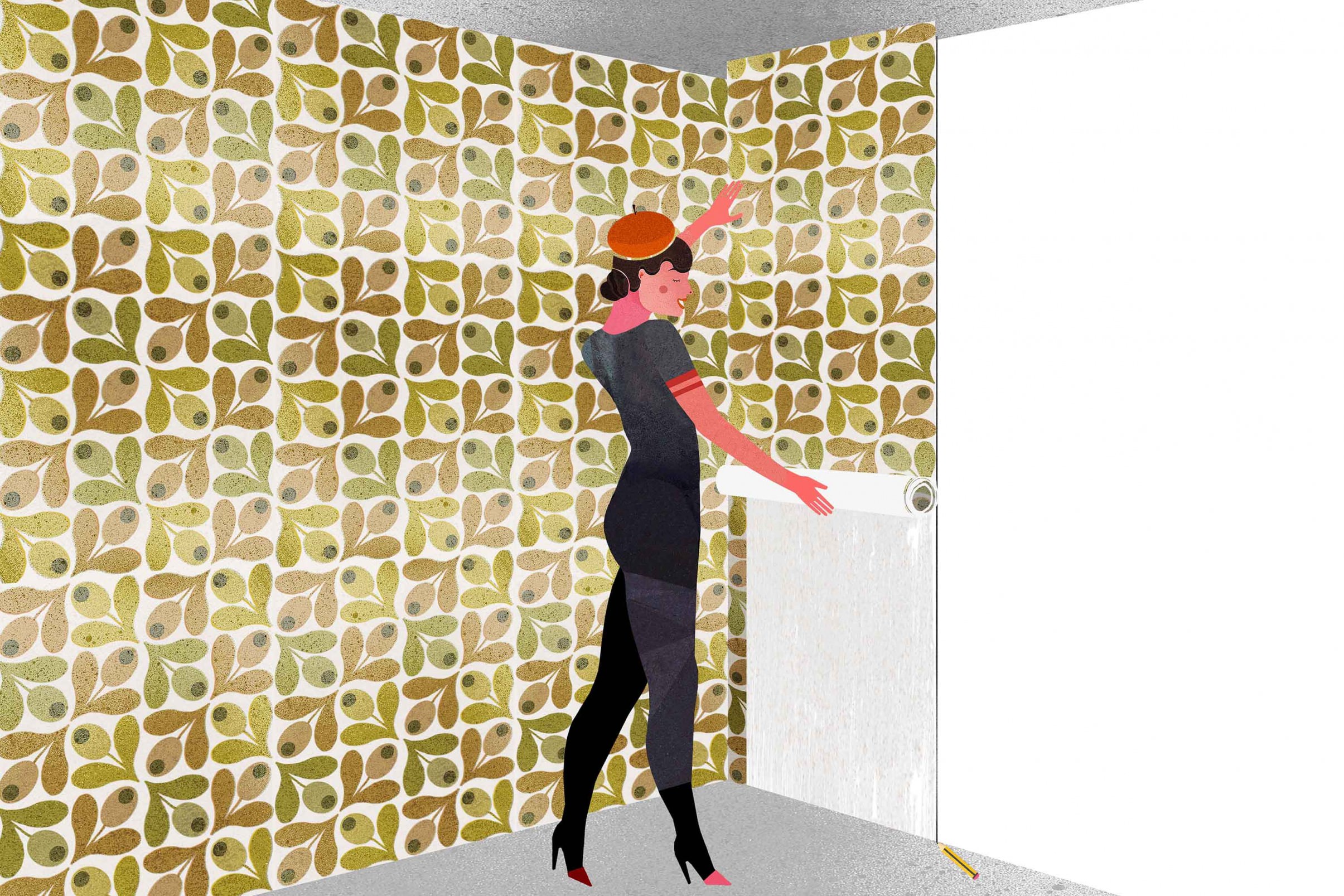 How To Wallpaper In Corners Hang New Length With An - Wallpaper , HD Wallpaper & Backgrounds