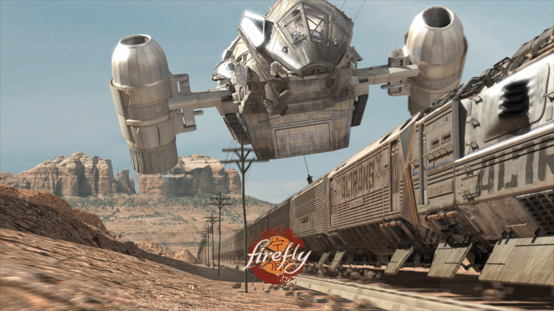 Firefly Ship Hd Wallpaper - Firefly Train Job , HD Wallpaper & Backgrounds