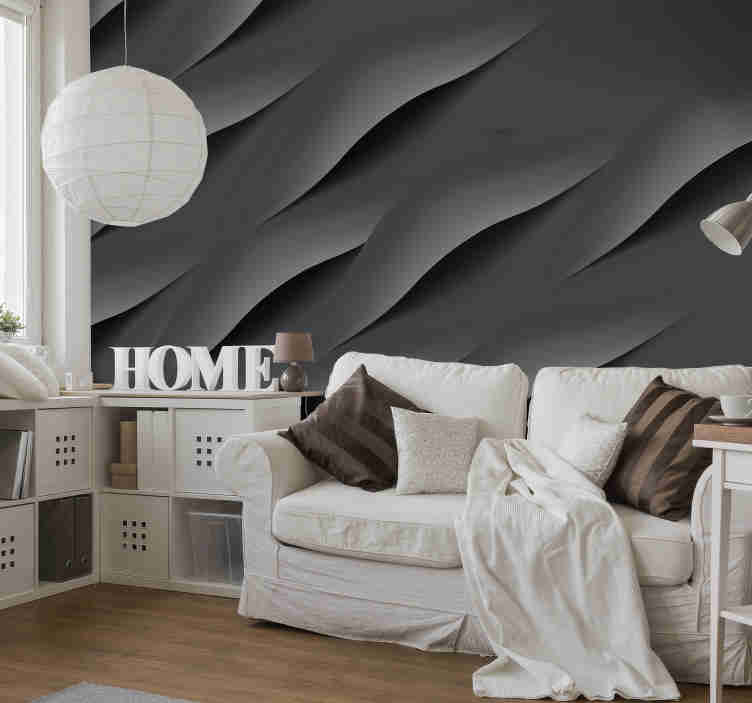 Abstract Grey 3d Wall Mural - Modern College Apartment Bedroom , HD Wallpaper & Backgrounds