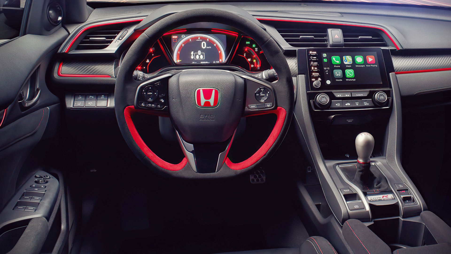 Honda Civic Type R Sport Line 2020 Interior Wallpaper - Honda Civic Type R 2020 Interior , HD Wallpaper & Backgrounds