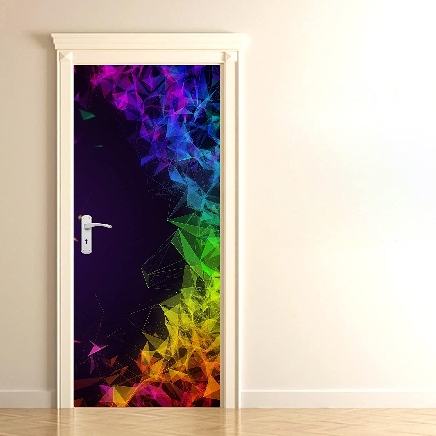 Paper Plane Design Door Wallpaper Sticker Self Adhesive - Sticker Design For Door , HD Wallpaper & Backgrounds