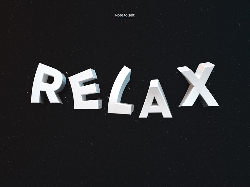 Relax Hd Wallpaper Relax 3d 3d Text Wallpaper - Style , HD Wallpaper & Backgrounds