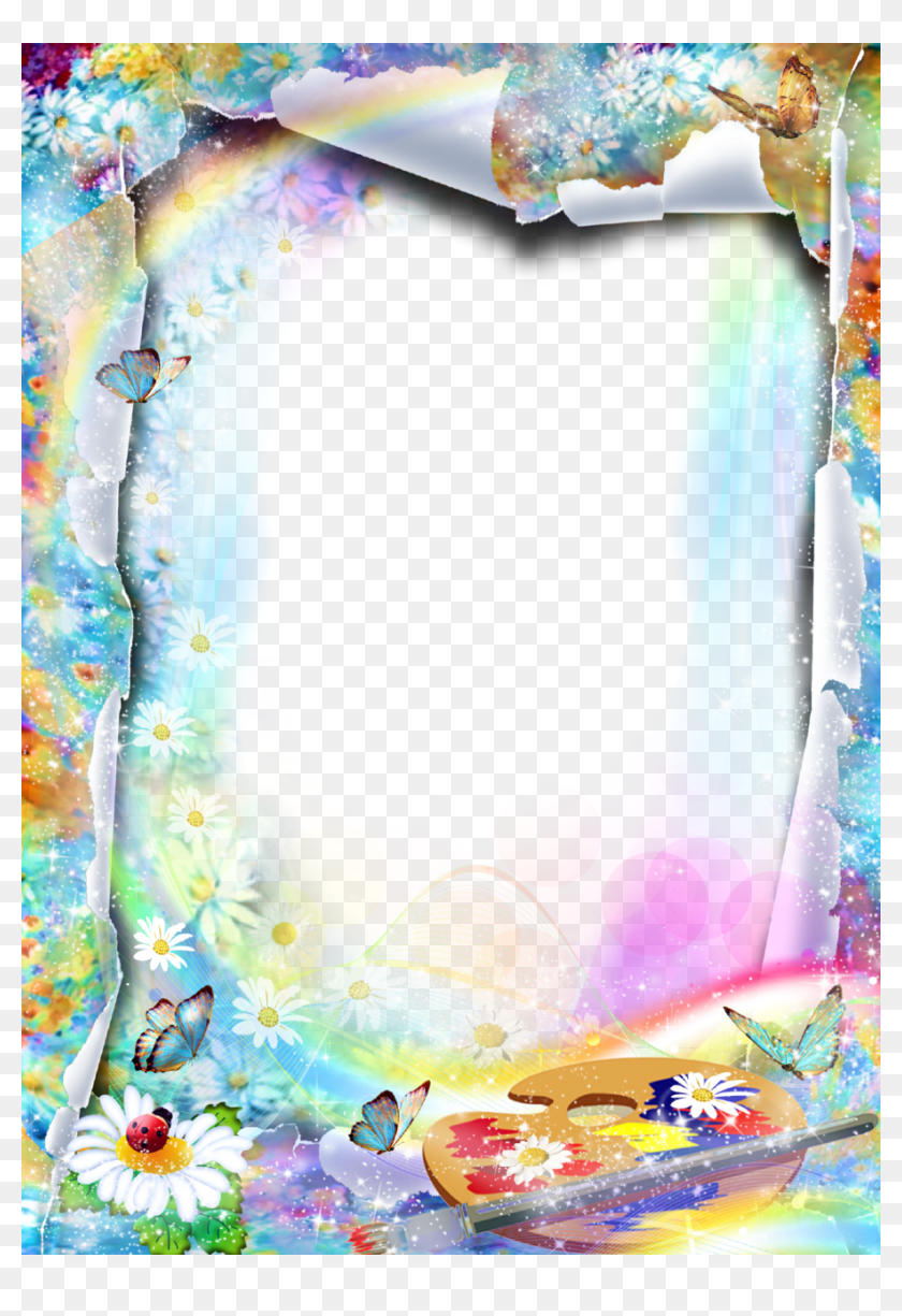 Text Background, Paper Background, Framed Wallpaper, - Rainbow Frame Png Summer , HD Wallpaper & Backgrounds