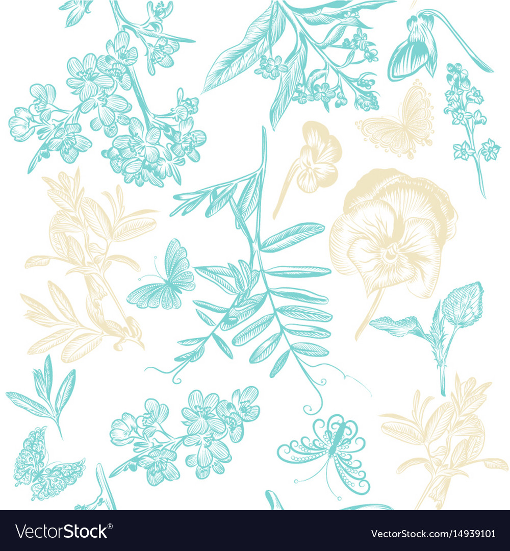 Cute Seamless Wallpaper Pattern With Flowers - Flower Cute Patterns , HD Wallpaper & Backgrounds