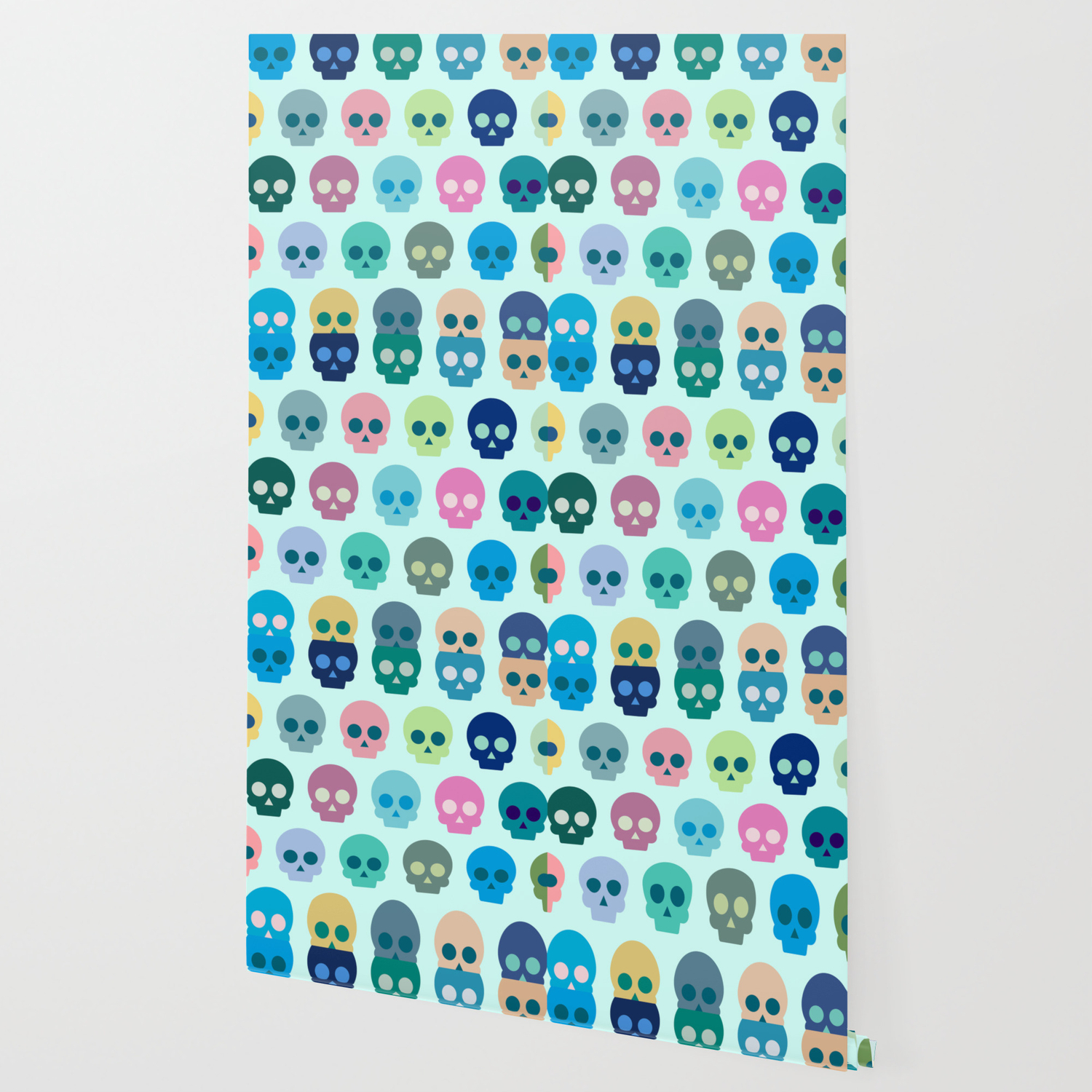Colorful Skull Cute Pattern By Uniqued - Circle , HD Wallpaper & Backgrounds