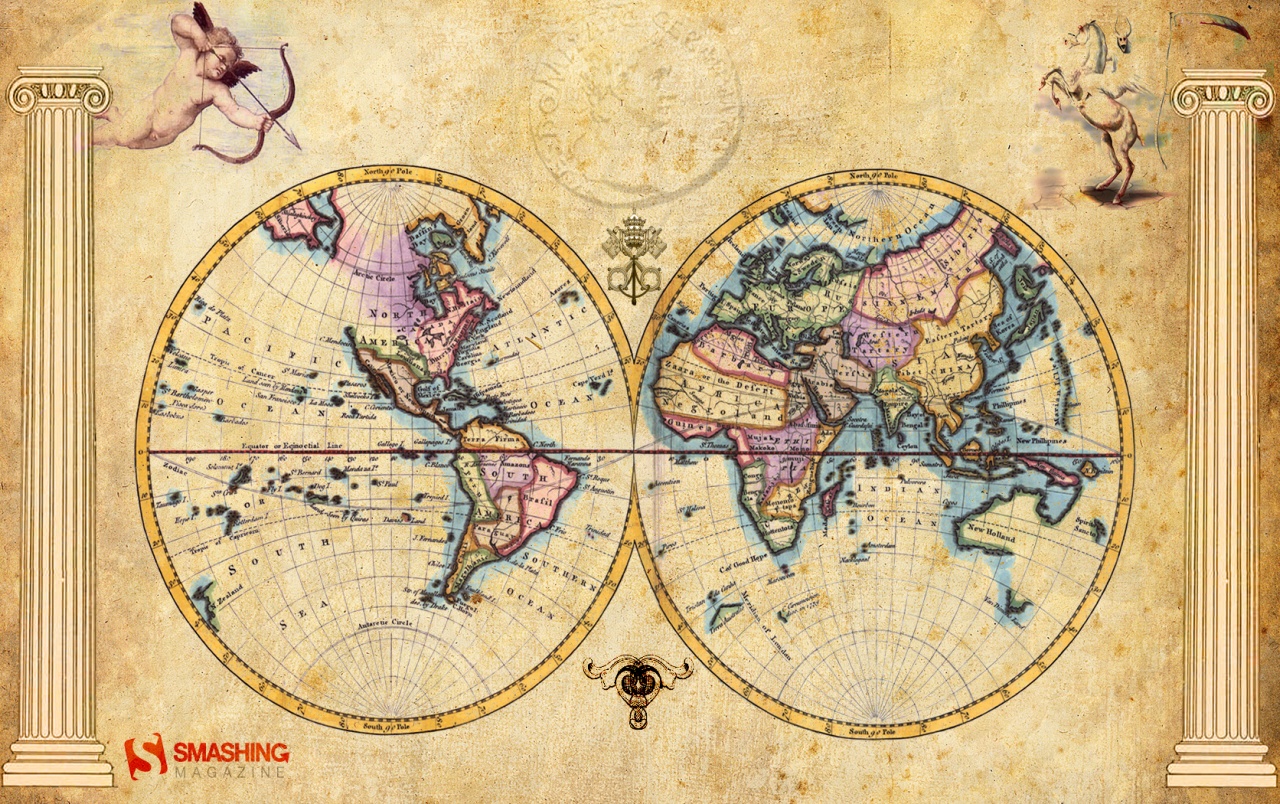 Old World Atlas Wallpapers - Phone Wallpaper World Map , HD Wallpaper & Backgrounds