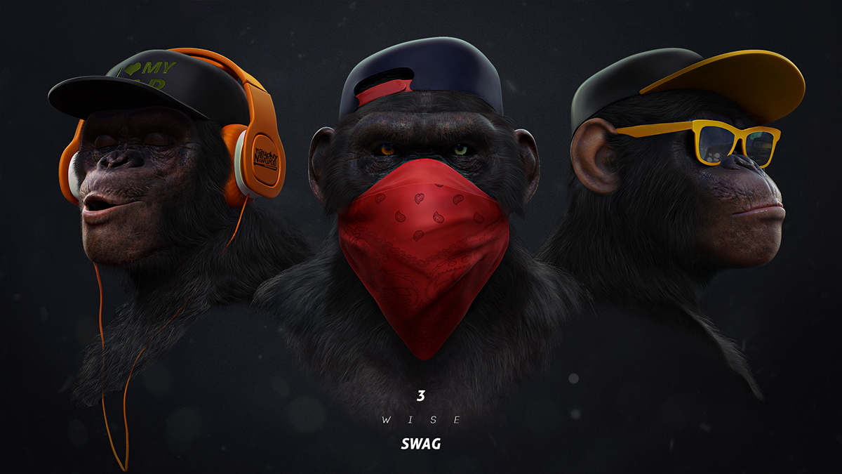 Swag Monkey , HD Wallpaper & Backgrounds