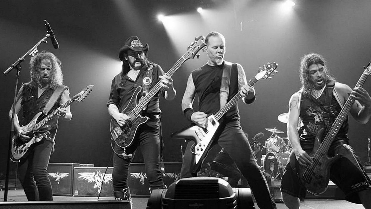 Metallica Thrash Metal Heavy Rock Concert Guitar Motorhead - Lemmy Kilmister Y Metallica , HD Wallpaper & Backgrounds