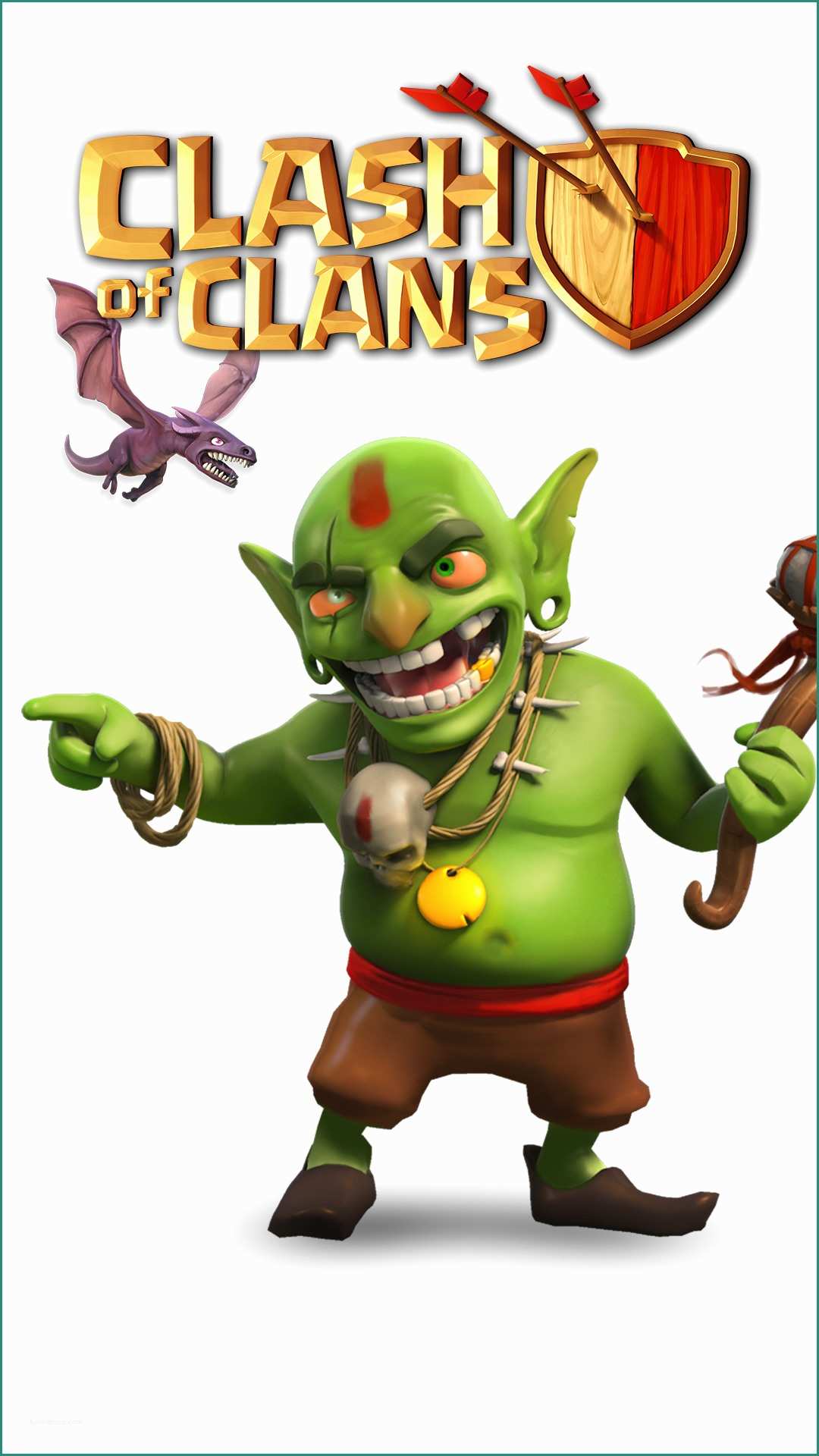 Sfondi Clash Of Clans Hd E Clash Clans Wallpapers Hdq - Clash Of Clans Goblin Png , HD Wallpaper & Backgrounds