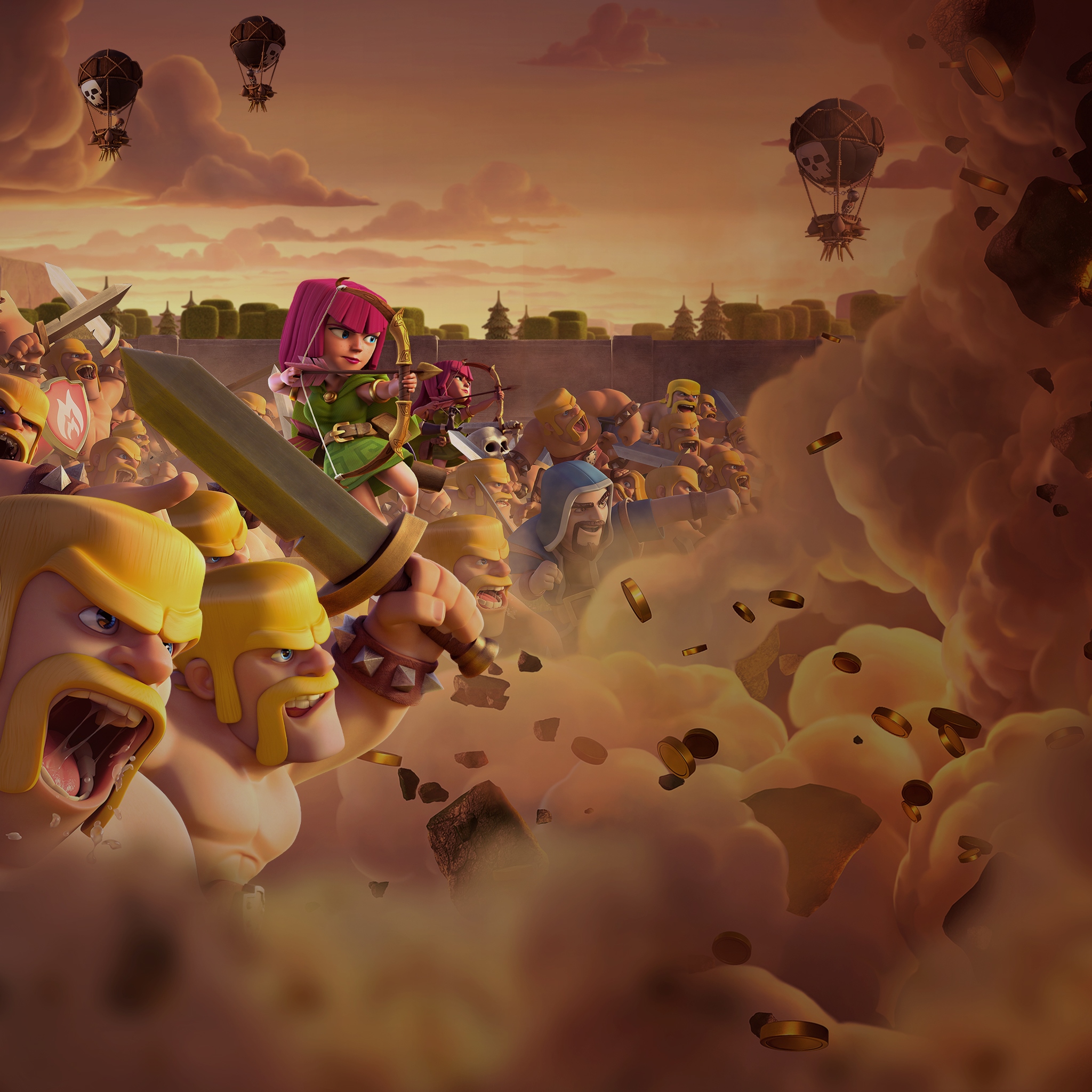High Resolution Clash Of Clans , HD Wallpaper & Backgrounds