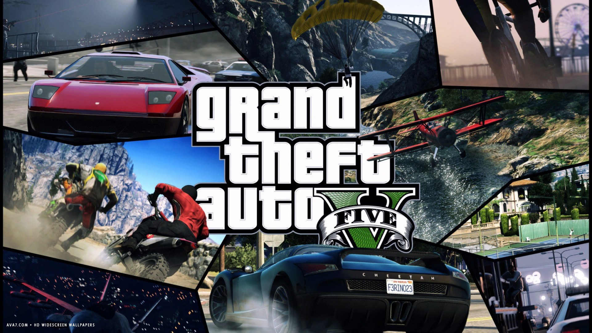Gta 5 Game Tiles Gta V Grand Theft Auto 5 Hd Widescreen - Gta V Wallpaper 4k , HD Wallpaper & Backgrounds