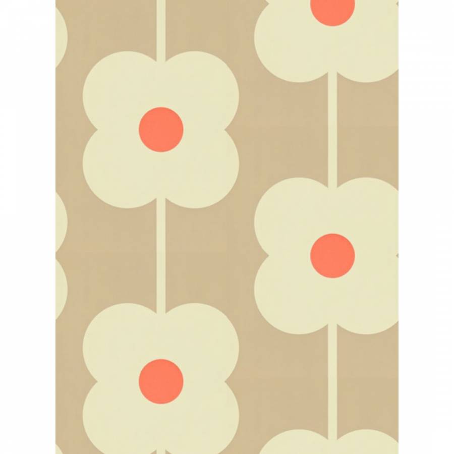 Orla Kiely Tea Rose Giant Abacus Flower Wallpaper 
 - Iphone Orla Kiely , HD Wallpaper & Backgrounds