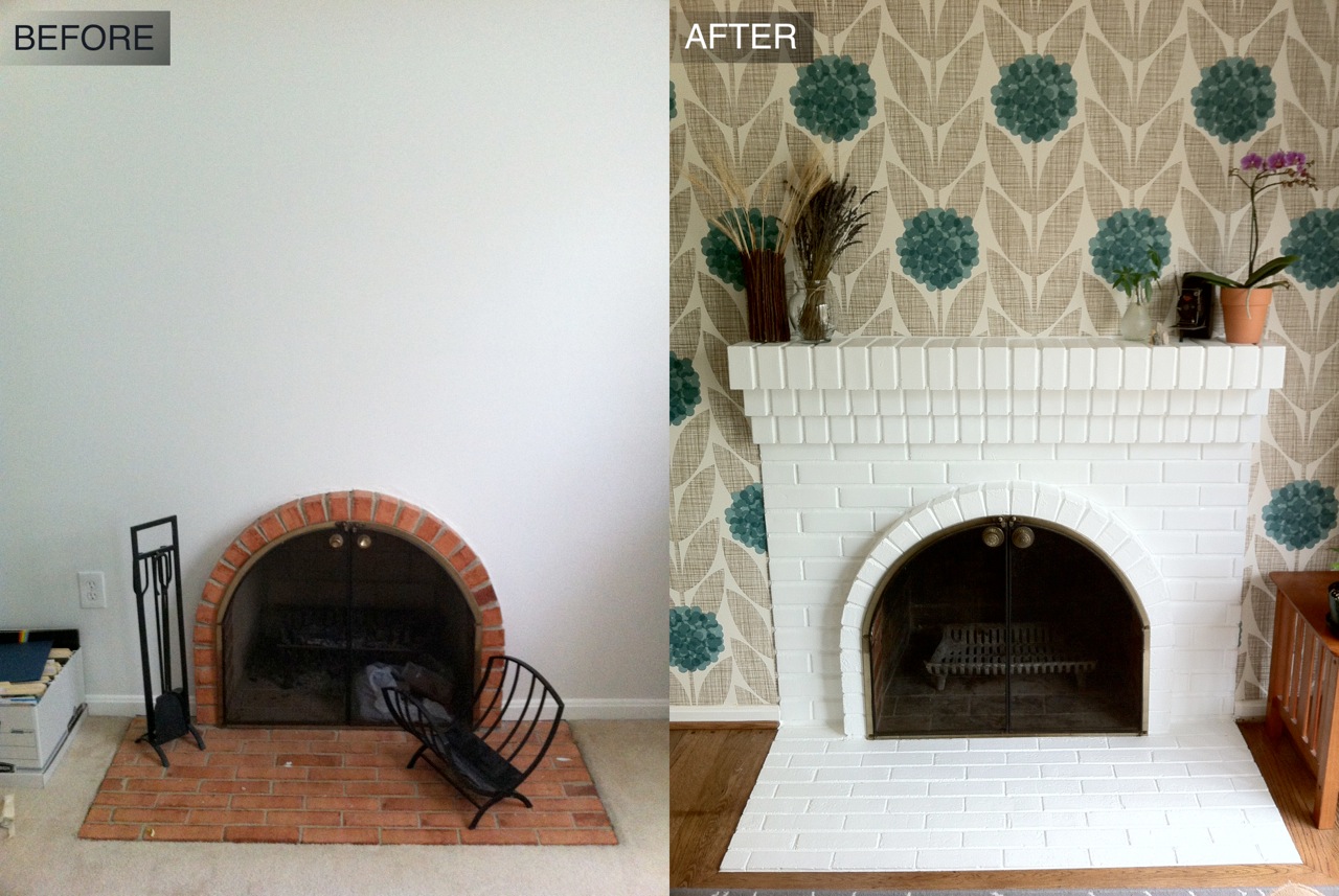 We Used Orla Kiely Wallpaper Over A Standard Wallpaper - Hearth , HD Wallpaper & Backgrounds