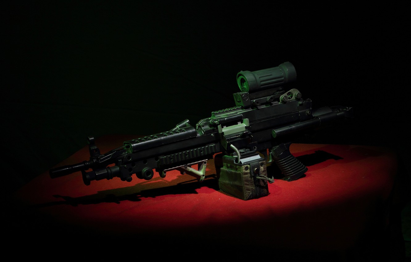 Photo Wallpaper Weapons, Machine Gun, Manual, M249, - M249 Wallpaper Hd , HD Wallpaper & Backgrounds