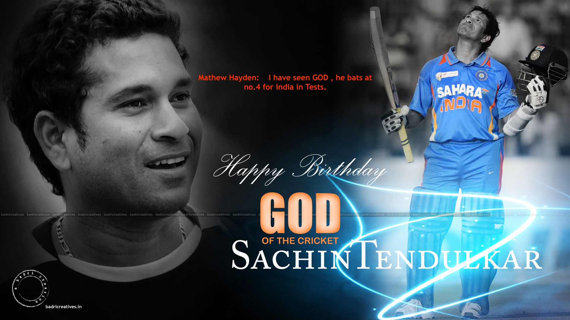 Sachin Tendulkar Wallpapers High Resolution And Quality - Birthday Master Blaster Sachin Tendulkar , HD Wallpaper & Backgrounds