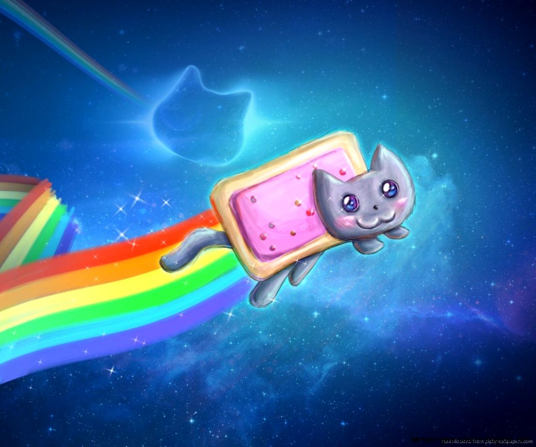 Cool Wallpapers Galaxy Wallpapersafari - Nyan Cat , HD Wallpaper & Backgrounds