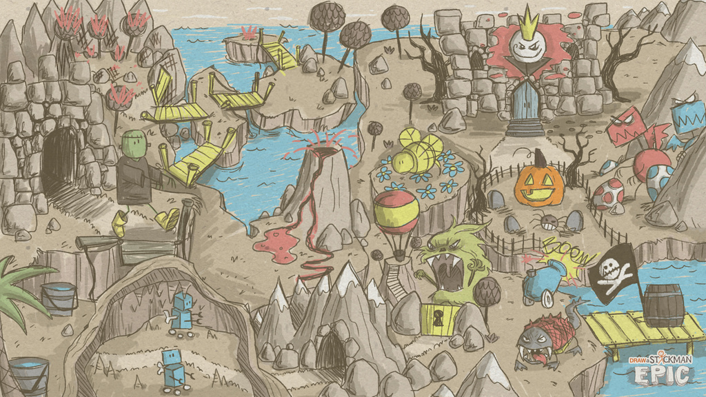 Draw A Stickman Epic Friends Journey , HD Wallpaper & Backgrounds