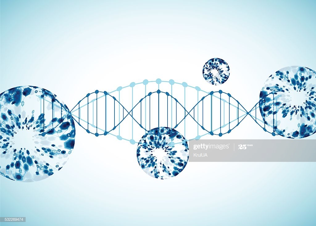 Science Template, Wallpaper Or Banner With A Dna Molecules - Illustration , HD Wallpaper & Backgrounds