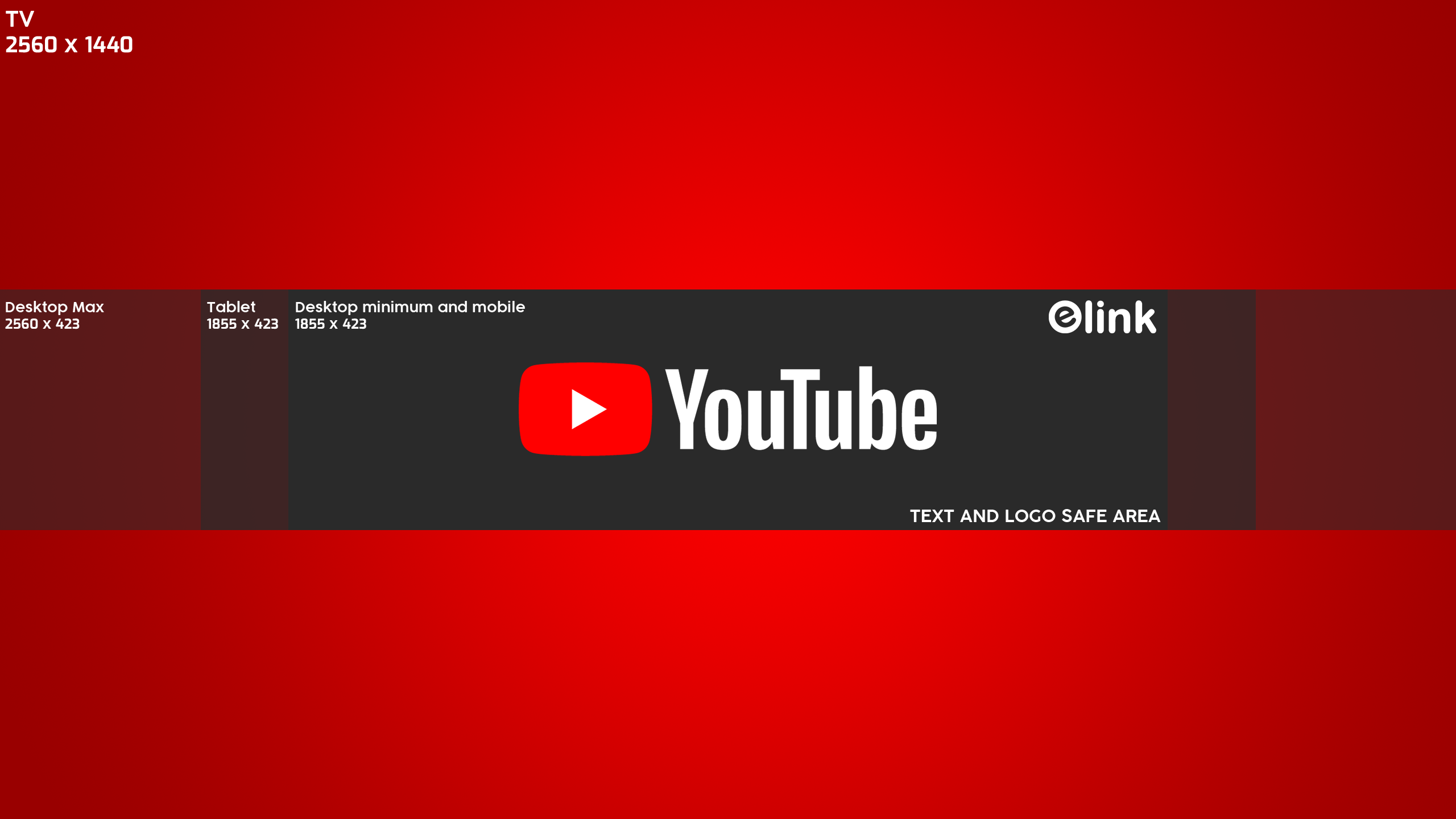 Youtube Banner Template Size 2048x1152