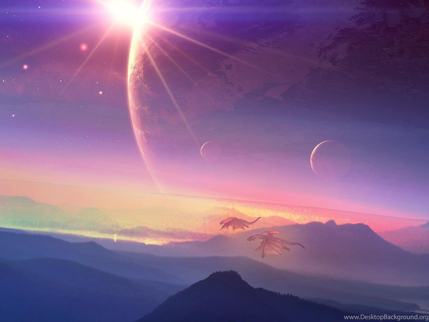 Planets Digital Art Science Fiction Wallpapers - Wallpaper , HD Wallpaper & Backgrounds