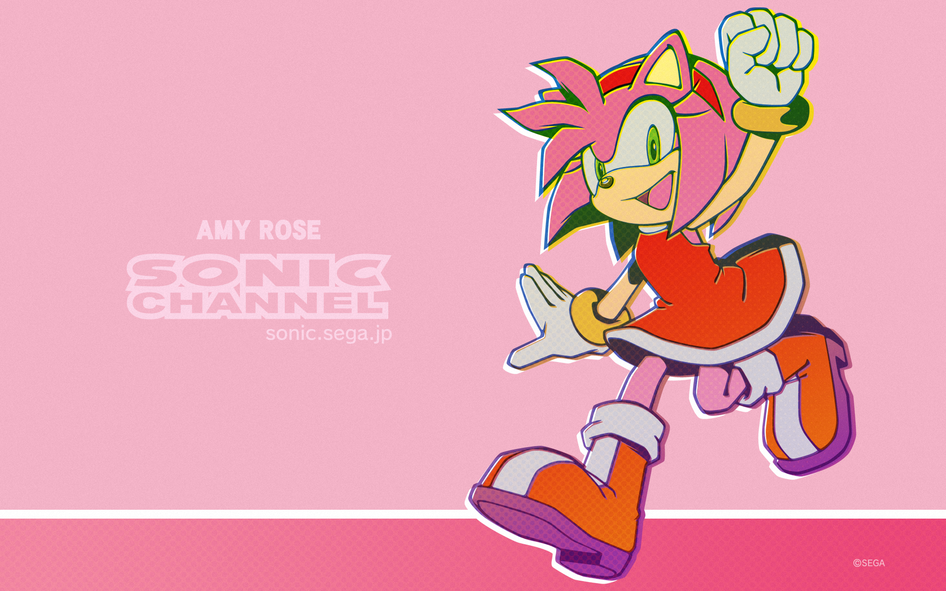 Amy Rose Sonic Channel , HD Wallpaper & Backgrounds