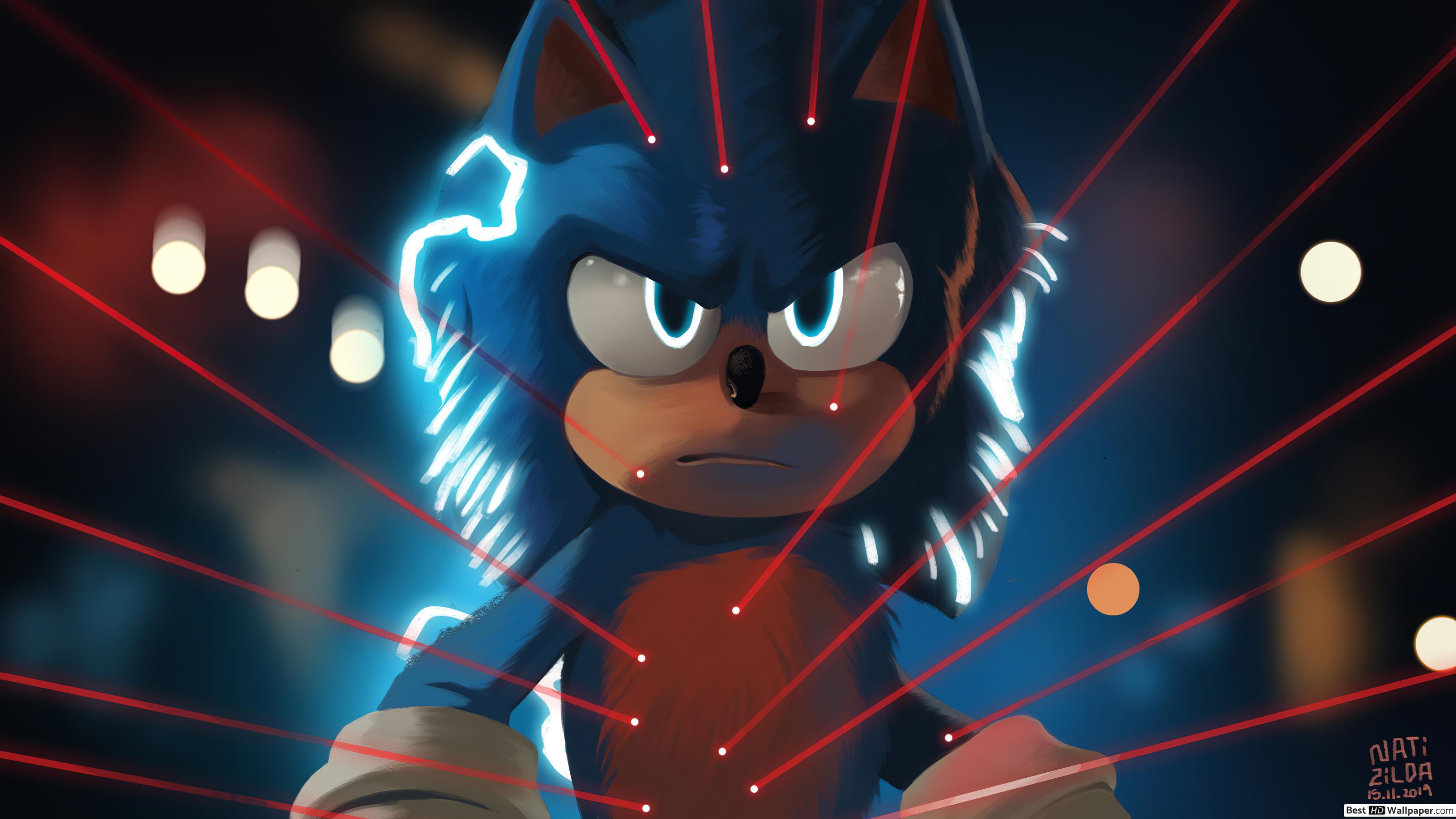 Sonic Movie Painting , HD Wallpaper & Backgrounds